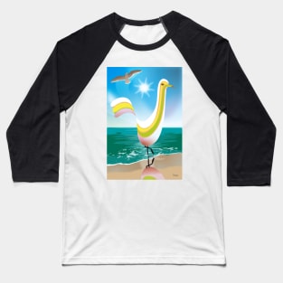 Summer Shore Bird Baseball T-Shirt